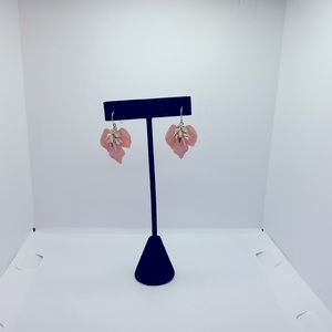 Alexis Bittar lucite and crystal floral earrings